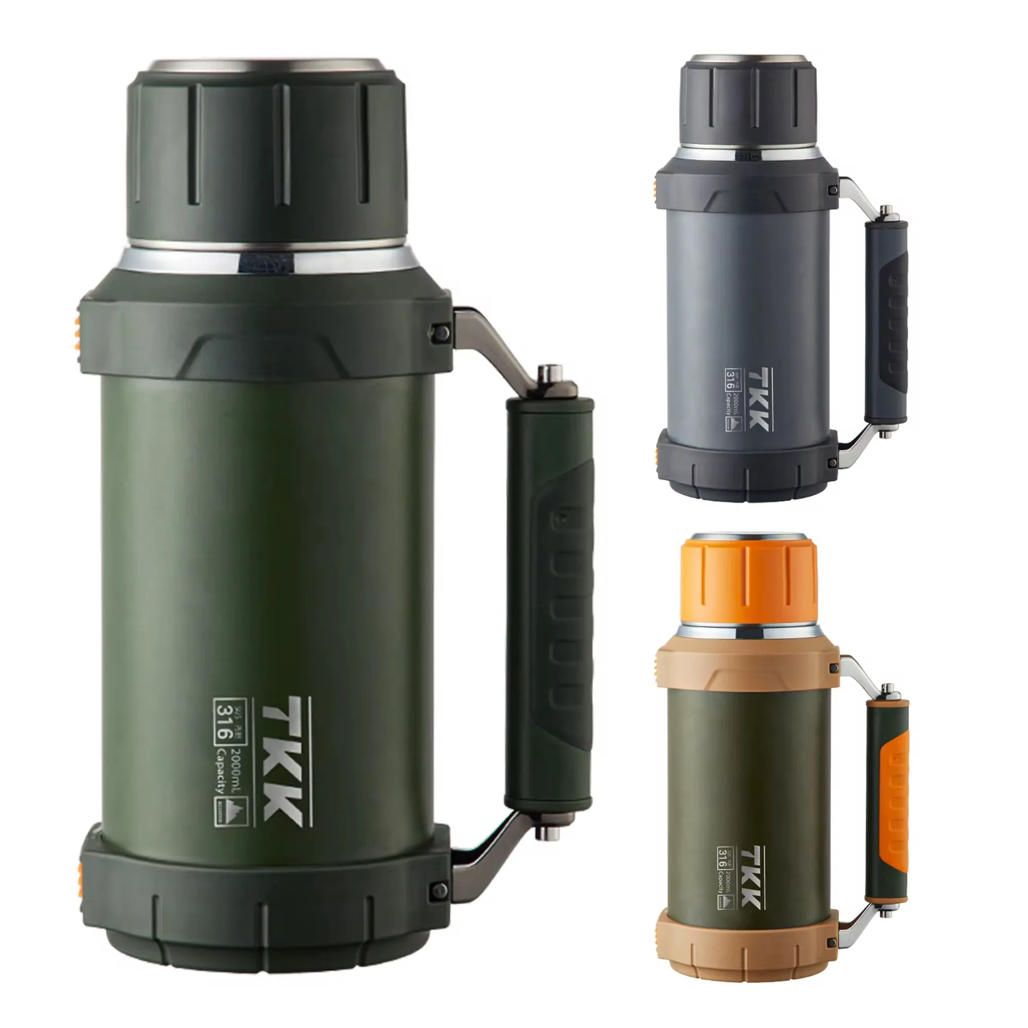 زجاجة مياه حافظة للحرارة معزولة تقليدية سعة نصف جالون- Traditional Half Gallon Insulated Vacuum Water Bottle