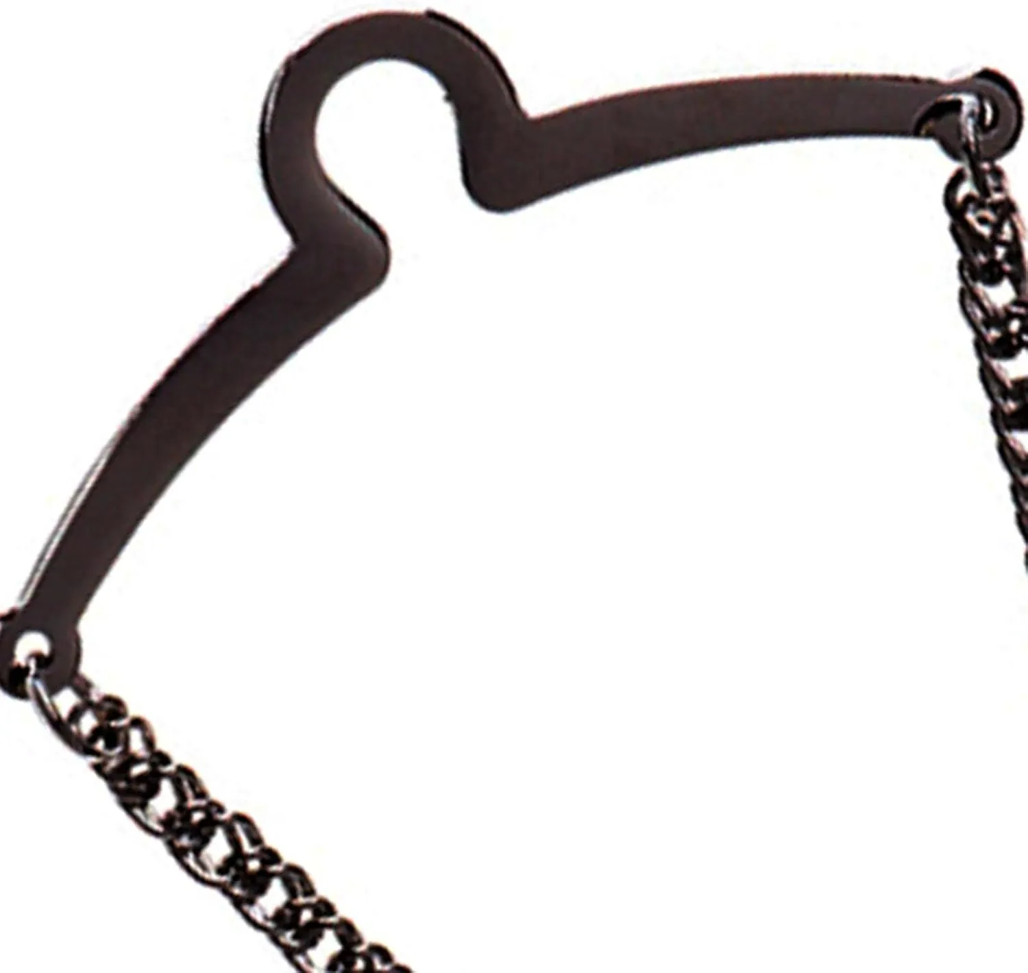 2xNecktie Tie Clips Tie Link Chain for Men Cravat Collar Shirts Business Party, 5 Pcs Black