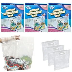3Ct Heavy Duty Bag XXL Jumbo Case Storage Travel Pouch 22x24 Clothes Organizer