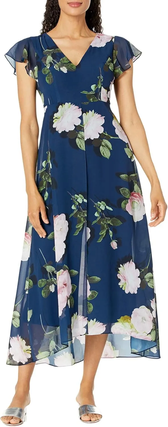 Adrianna Papell Women's Floral Printed Jumpsuit
