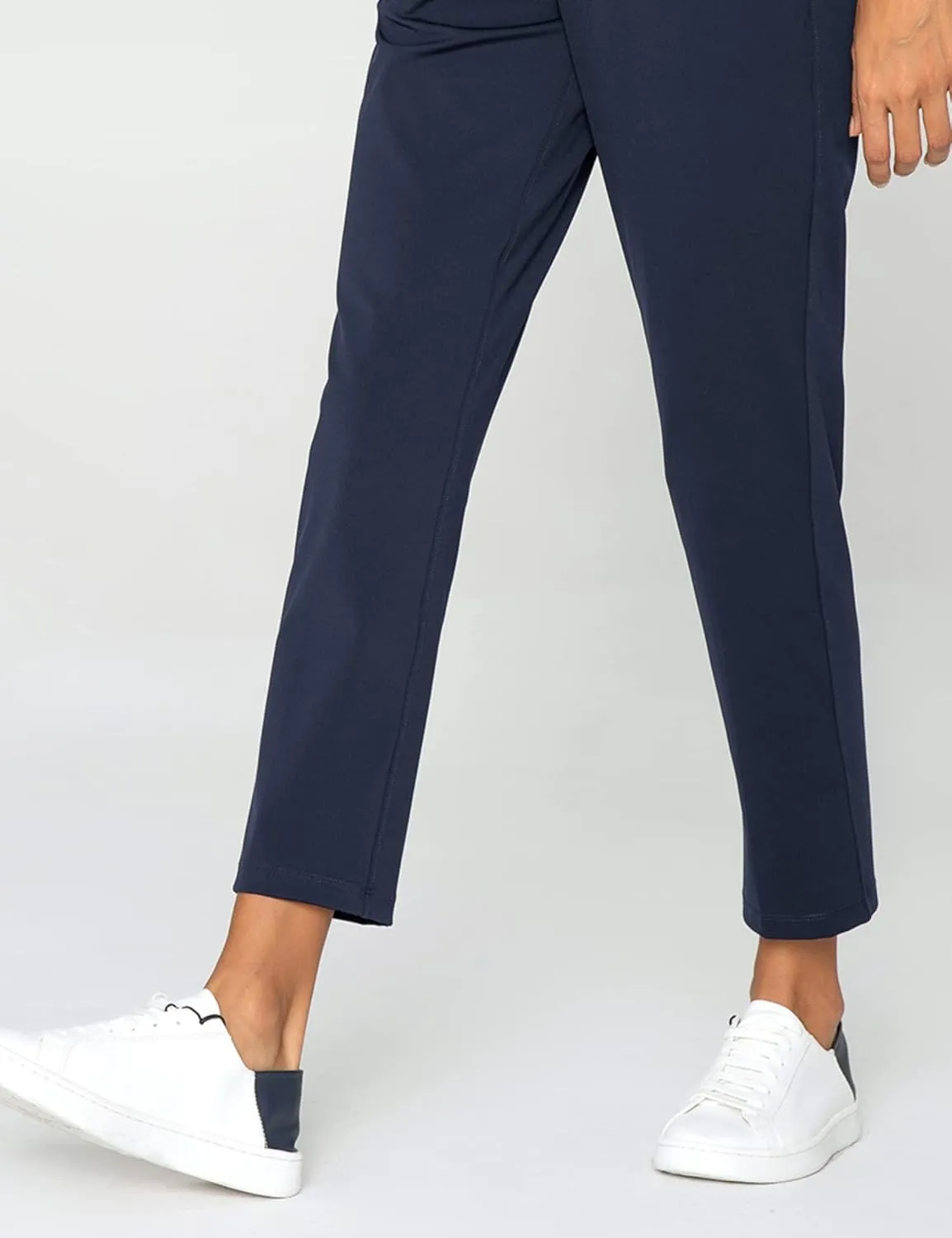 AJISAI Petite/Regular Women's 7/8 Joggers Travel Pants with Pockets Lounge Casual Stretch Workout Pants