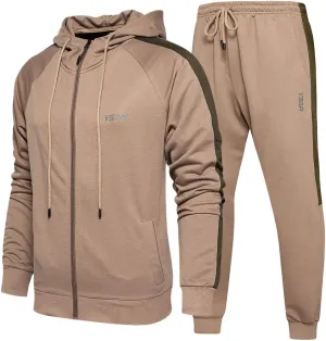 AOTORR Mens Sweatsuits 2 Piece Casual Tracksuits Camo Hoodie Jogging Sweatpants Suit