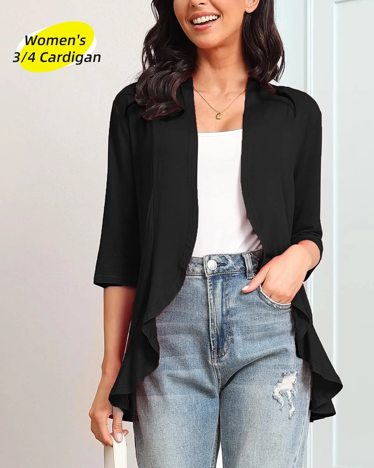 Argstar Women's 3/4 Sleeve Cardigan (S-3XL)