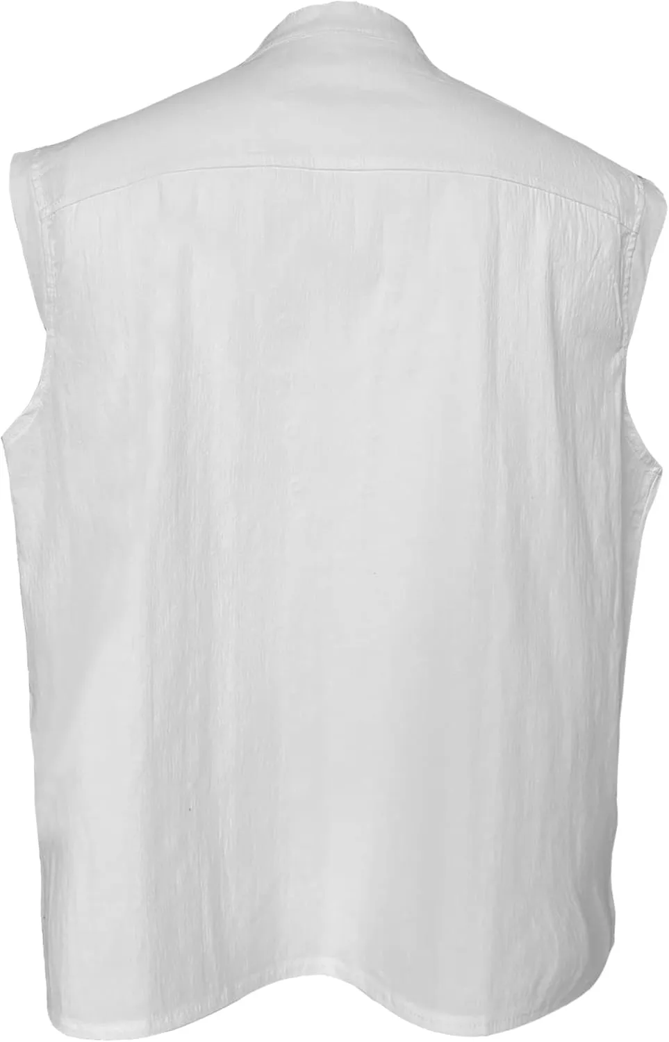 BAKUGOU Mens Medieval Lace Up Sleeveless Shirt Viking Renaissance Pirate Tunic Top Warrior Costume Vest for Men
