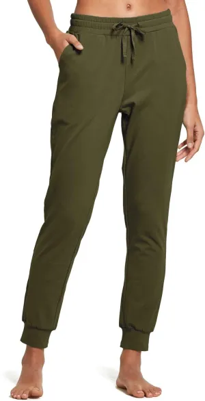 baleaf Womens Sweatpants Cotton Joggers with Pockets Lounge Sweat Pants Tapered Casual Running Workout Yoga