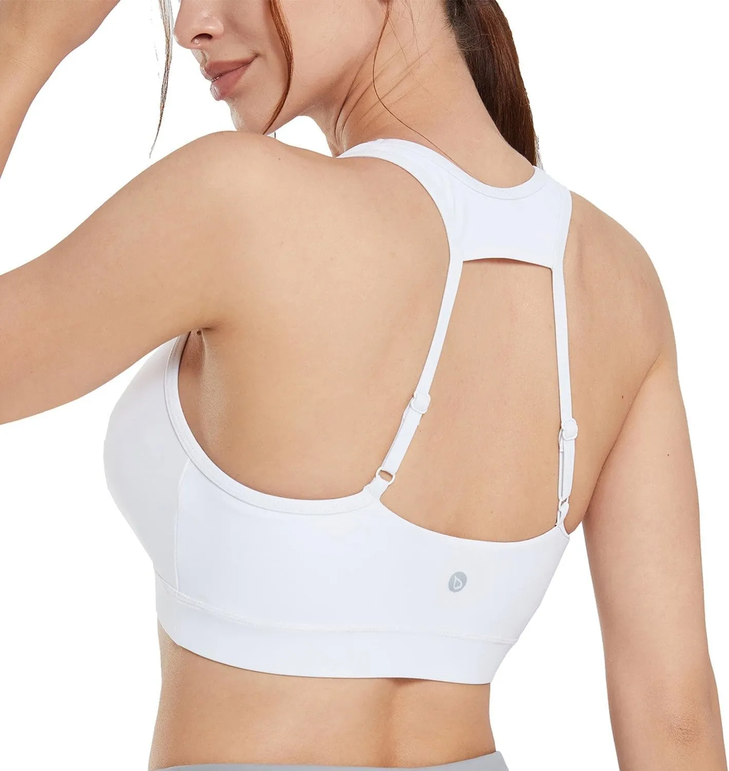 baleaf Women's UPF 50  Swim Bra Modest Bikini Top Quick Dry Workout Sport Bra Under Rash Guard