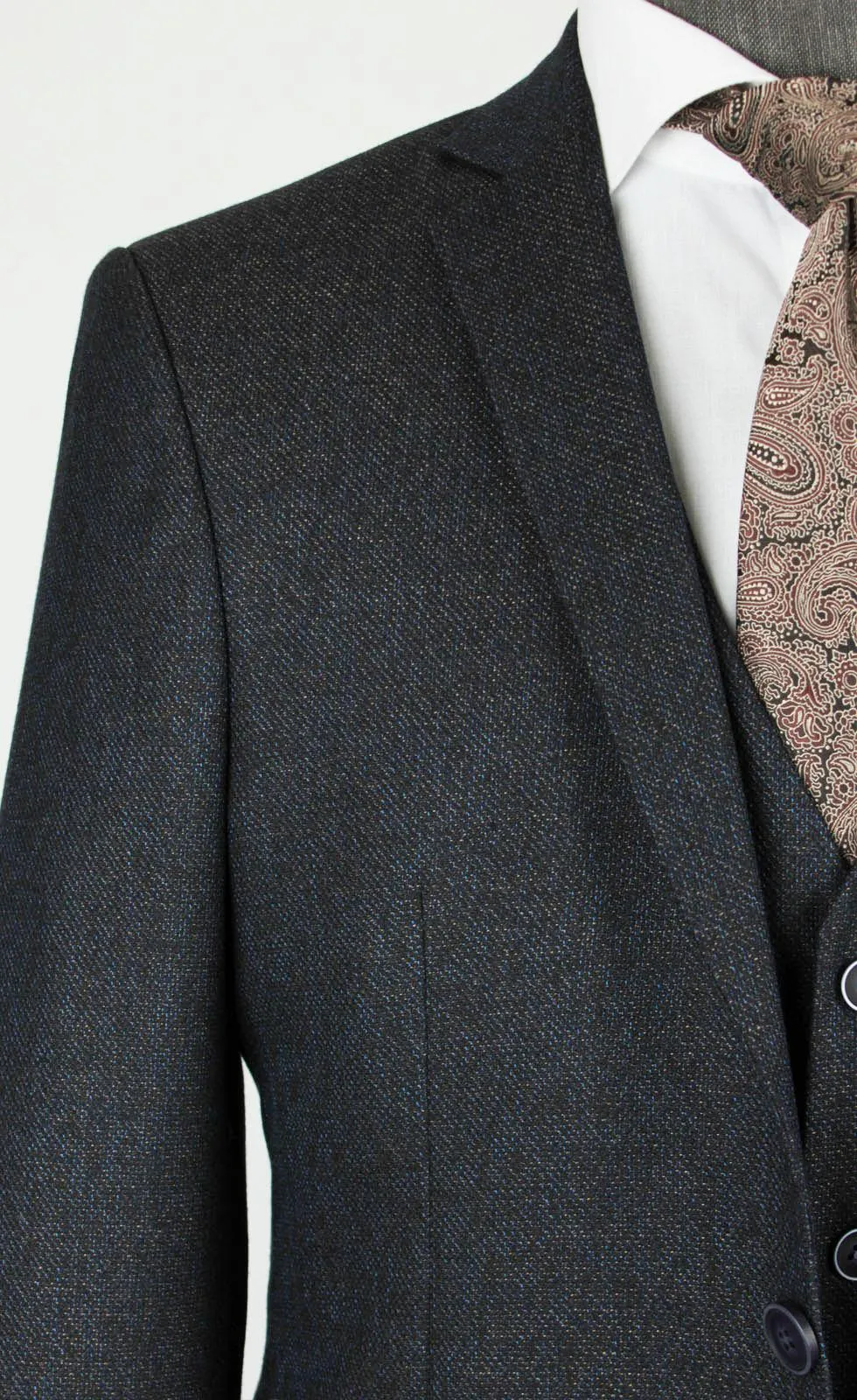 Bishop Black Set Blazer Linen Suit