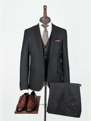 Bishop Black Set Blazer Linen Suit