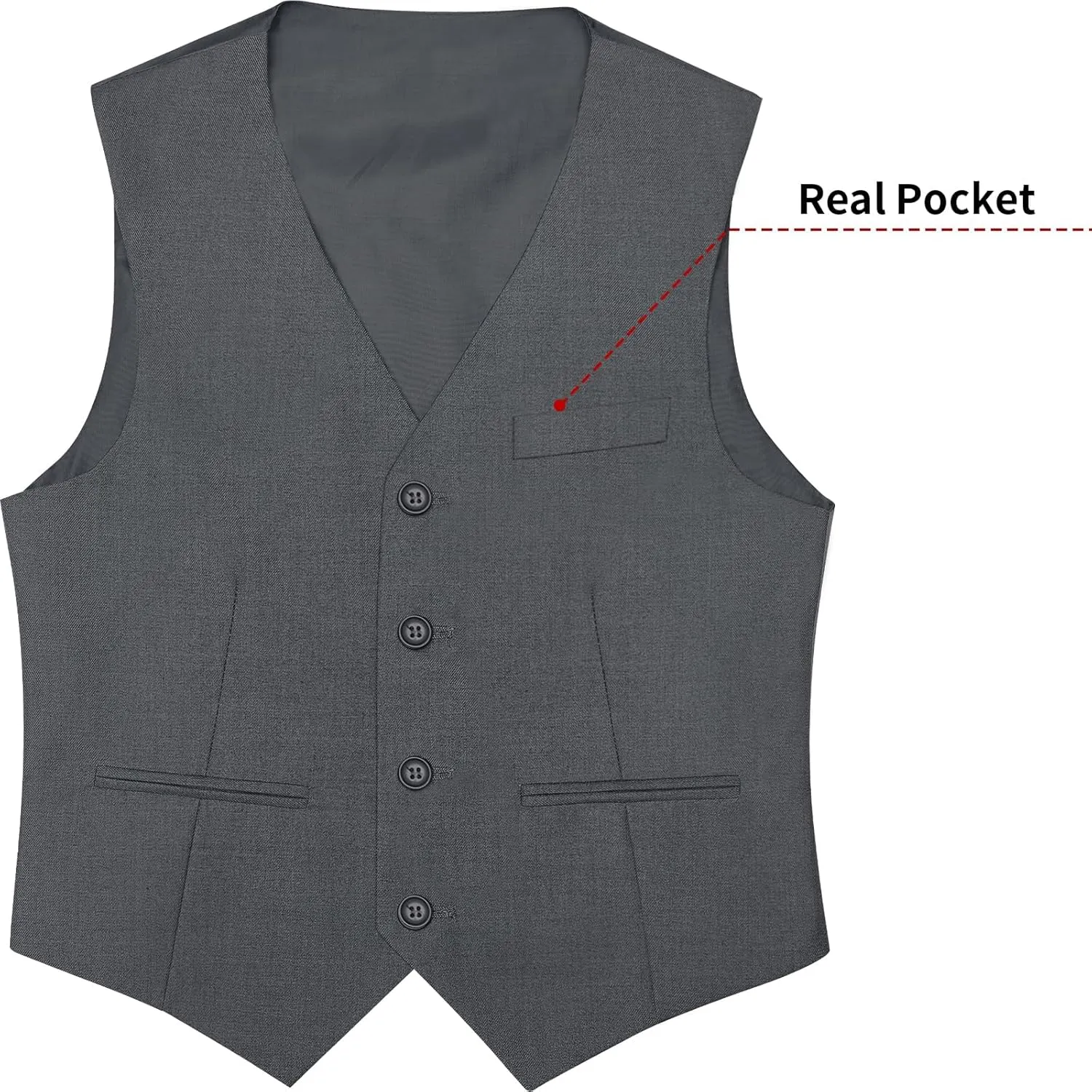 Boys Suit Teenager Suits Set for Boys, Kids Slim Fit Formal Wear Tuxedo, Ring Bearer Outfit for Wedding