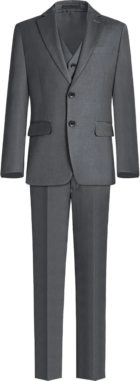 Boys Suit Teenager Suits Set for Boys, Kids Slim Fit Formal Wear Tuxedo, Ring Bearer Outfit for Wedding