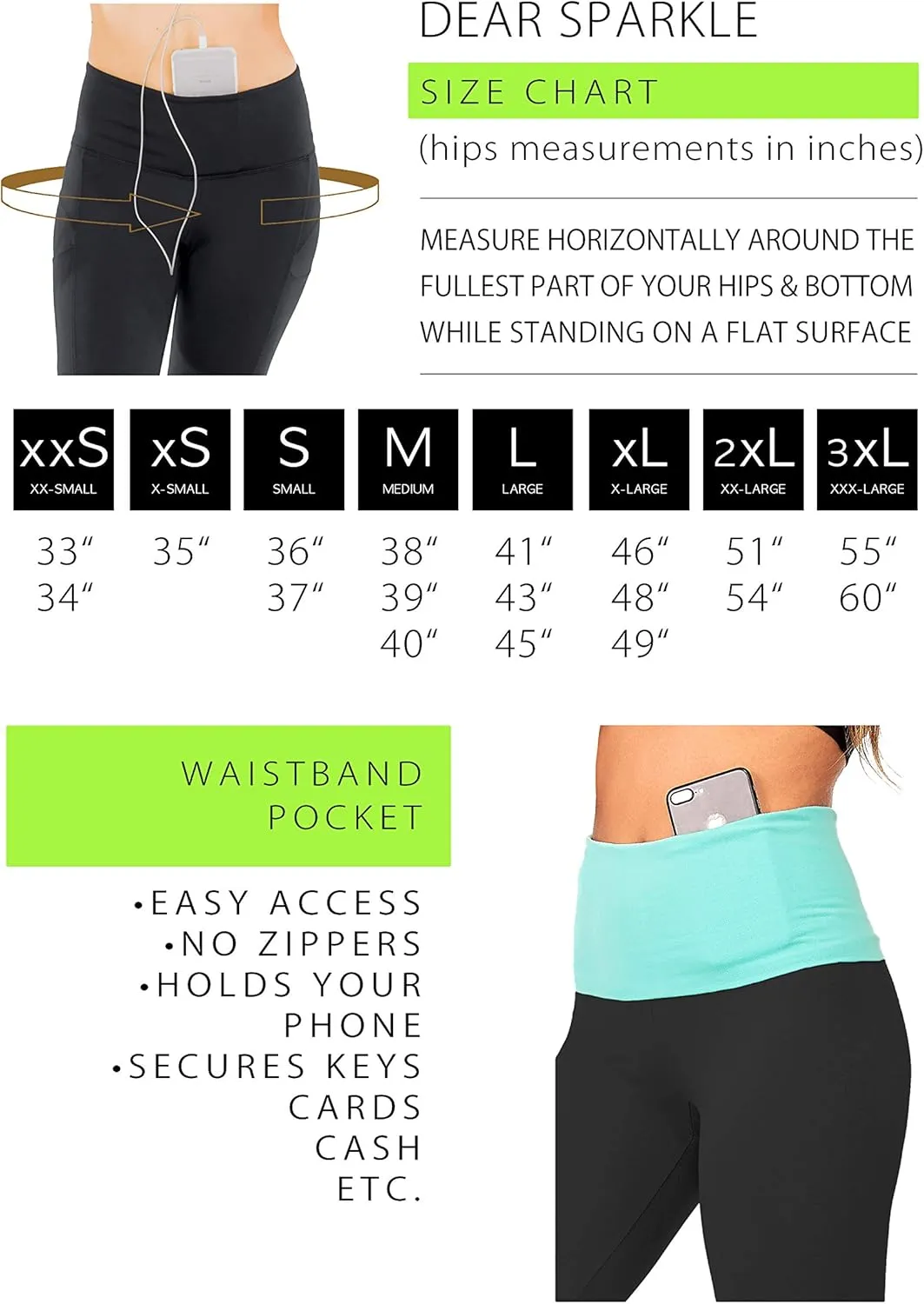 DEAR SPARKLE Fold Over Yoga Pants for Women Cotton Leggings Foldover High Waist Leggings Plus Size (C6 F)