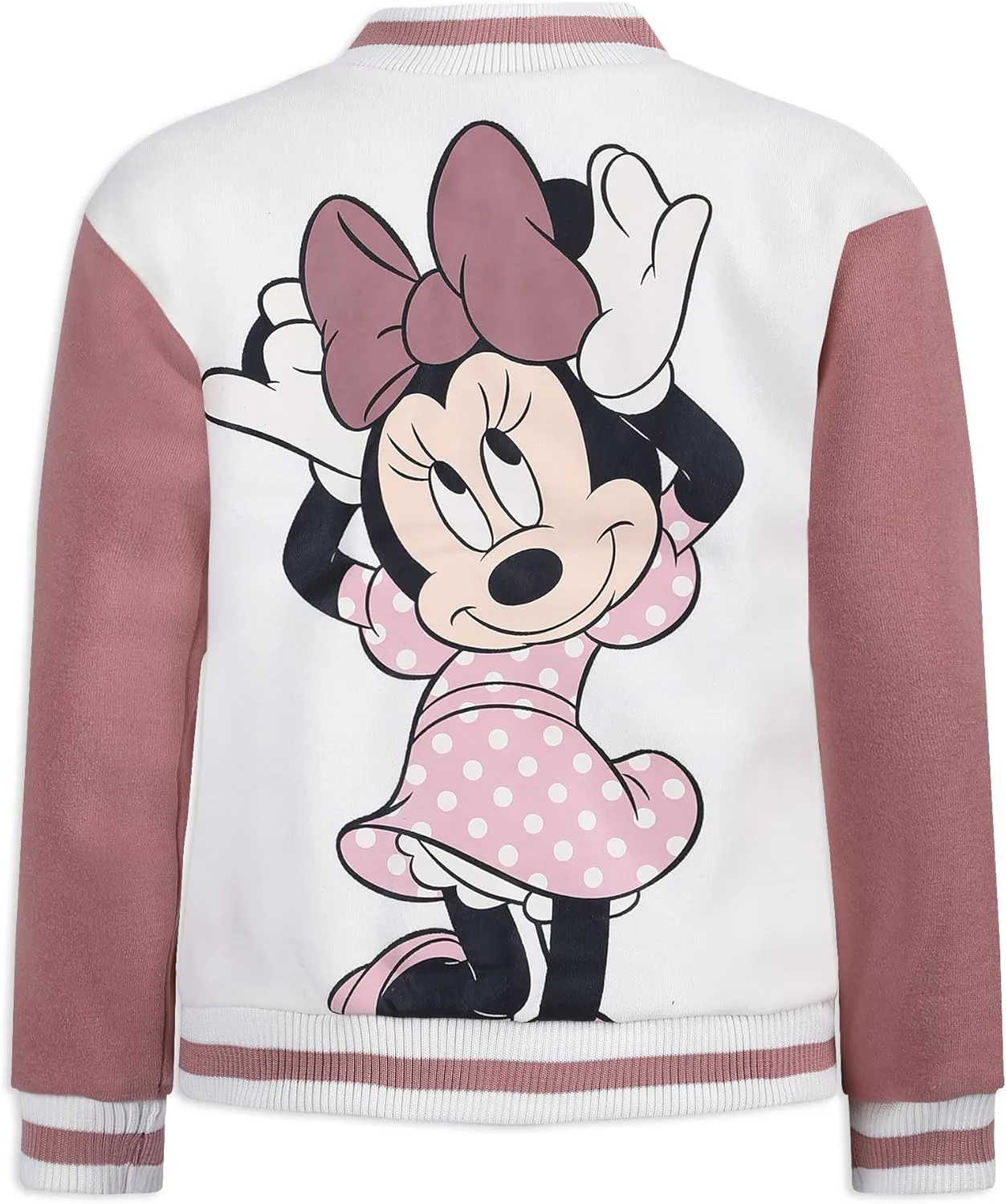 Disney Minnie Mouse Girls Bomber Jacket, T-Shirt, and Legging Pants Set for Toddler and Big Kids