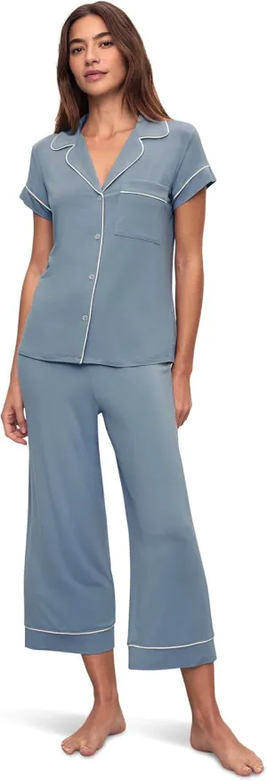 Eberjey Gisele Short Sleeve and Cropped Pant PJ Set