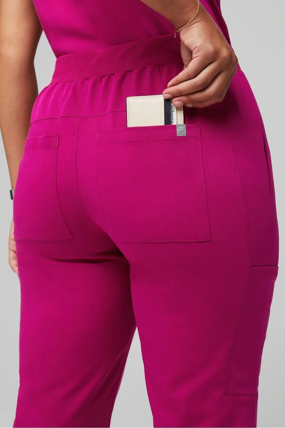 Fabletics Women's Performance Scrub Pant - MotionTech, 4-Way Stretch, Pocket-Packed, Wrinkle-Resist, Semi-Slim Fit