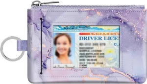 Fintie Zip ID Case Card Holder, Slim Coin Purse Wallet RFID Blocking Change Pouch with Key Chain