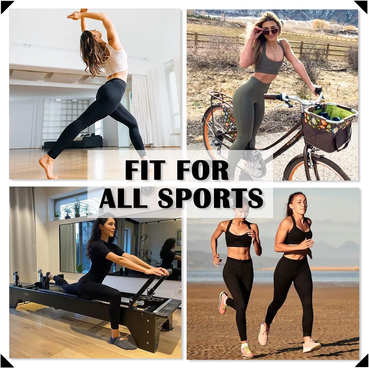 FULLSOFT 3 Pack Leggings for Women High Waisted Soft Black Yoga Pants for Workout Athletic Running Reg & Plus Size