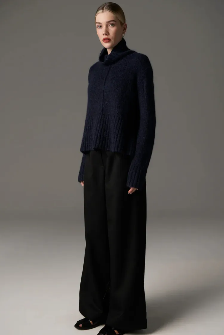 Grove Turtleneck Knit | Ink
