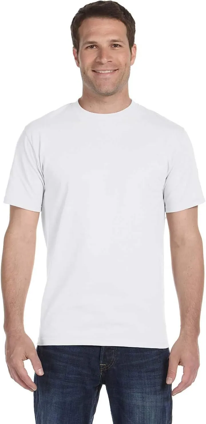 Hanes Men's 4Pack Crew Neck Tagless White Undershirts Crewneck T-Shirts, 4XL