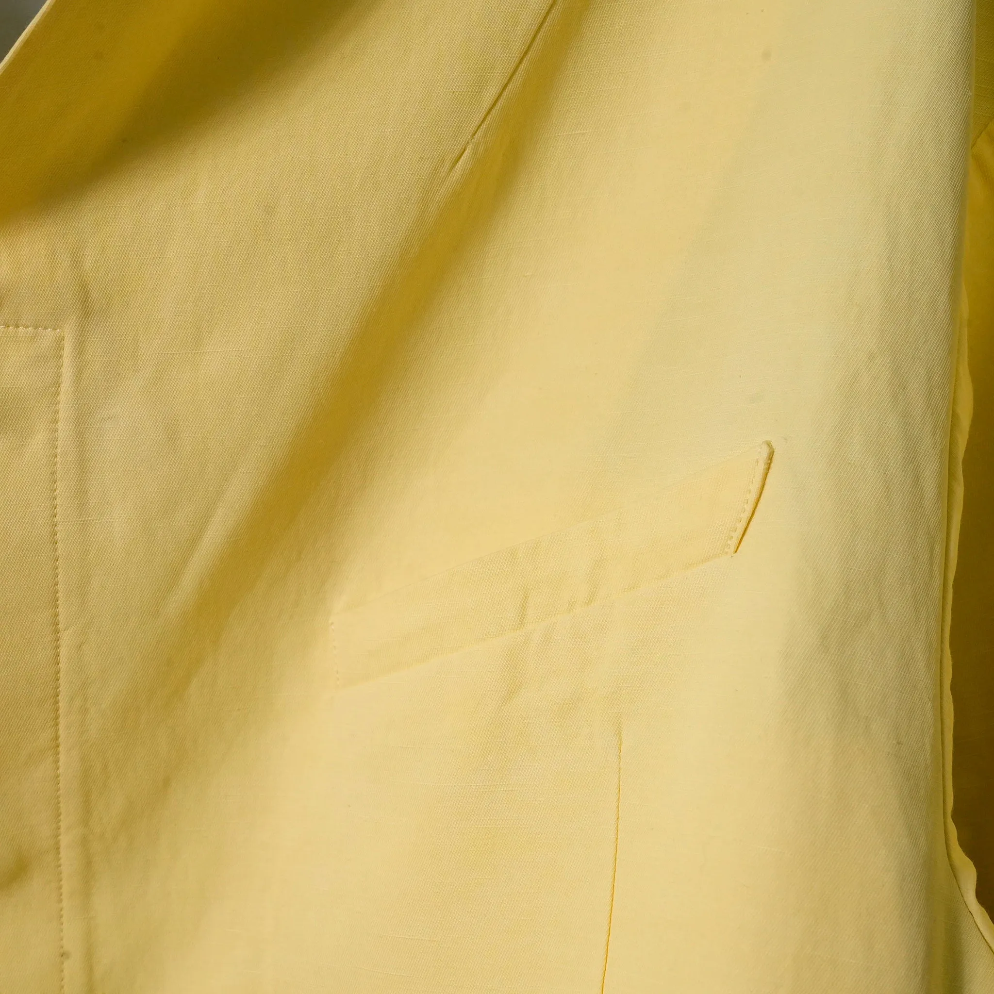 HIGH NECK SHAWL COLLAR BLAZER / LEMON YELLOW