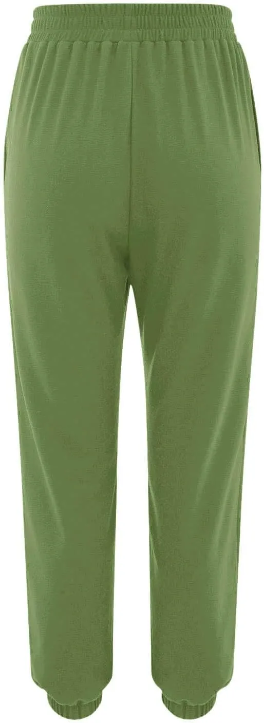 Hiking Pants Women Lightweight Sweatpants Baggy Drawstring High Waist Sweat Pants Summer Bottom Jogging Trousers