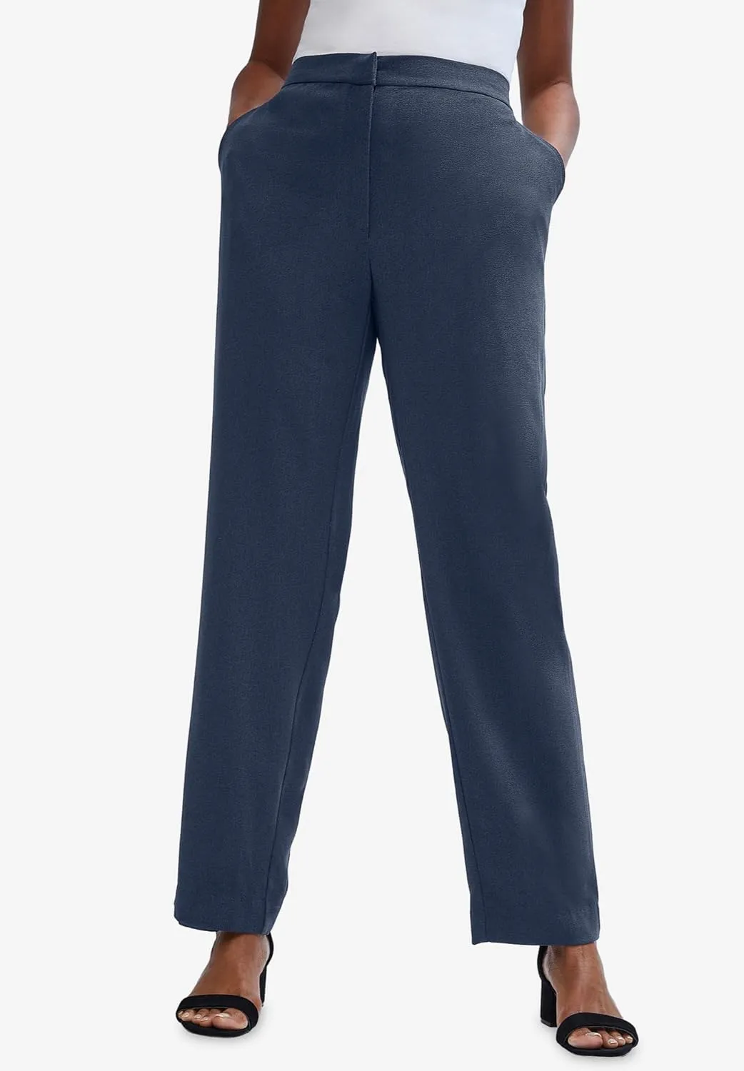 Jessica London Women's Plus Size Two Piece Single Breasted Pant Suit Set