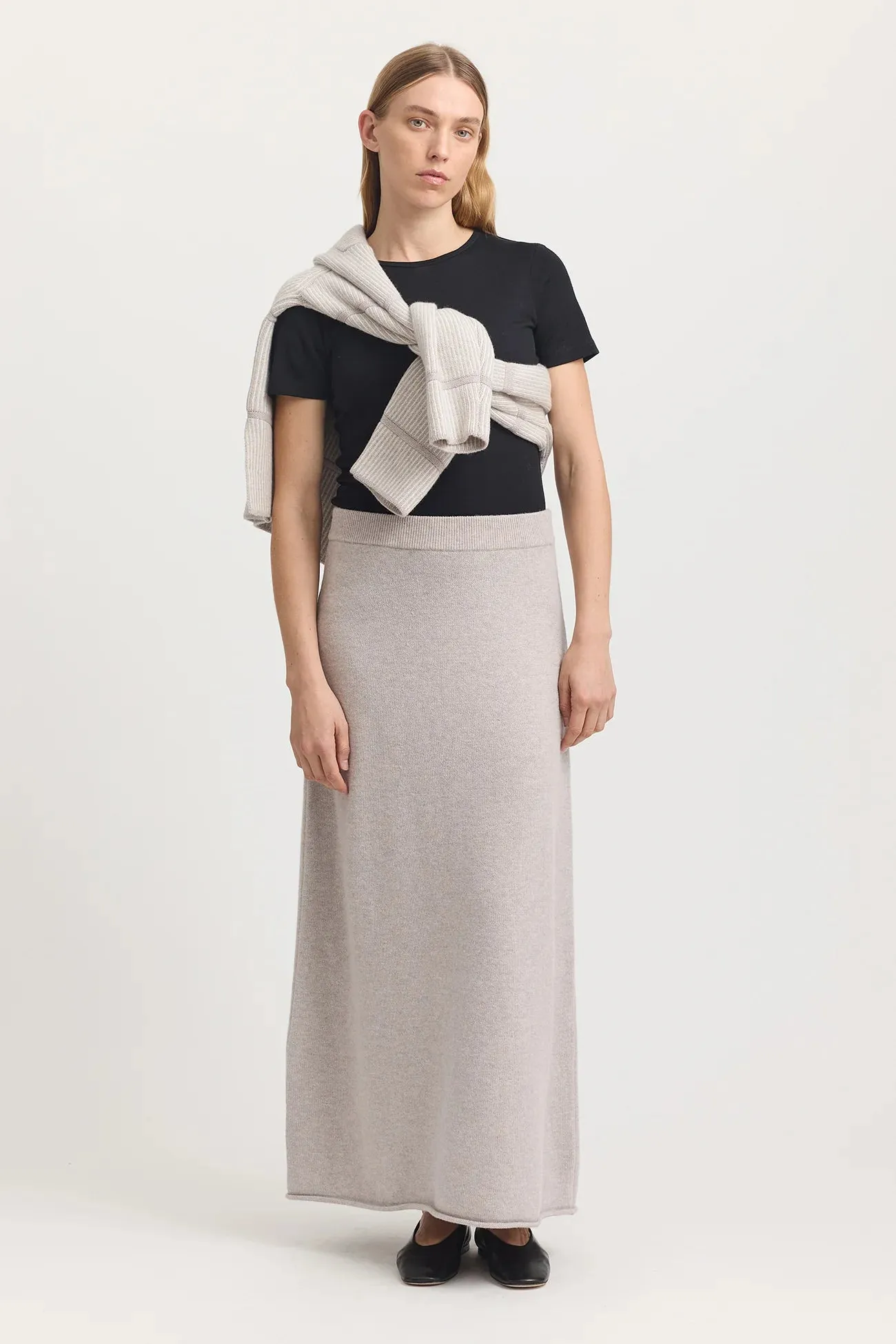 Lambswool Skirt | Oat