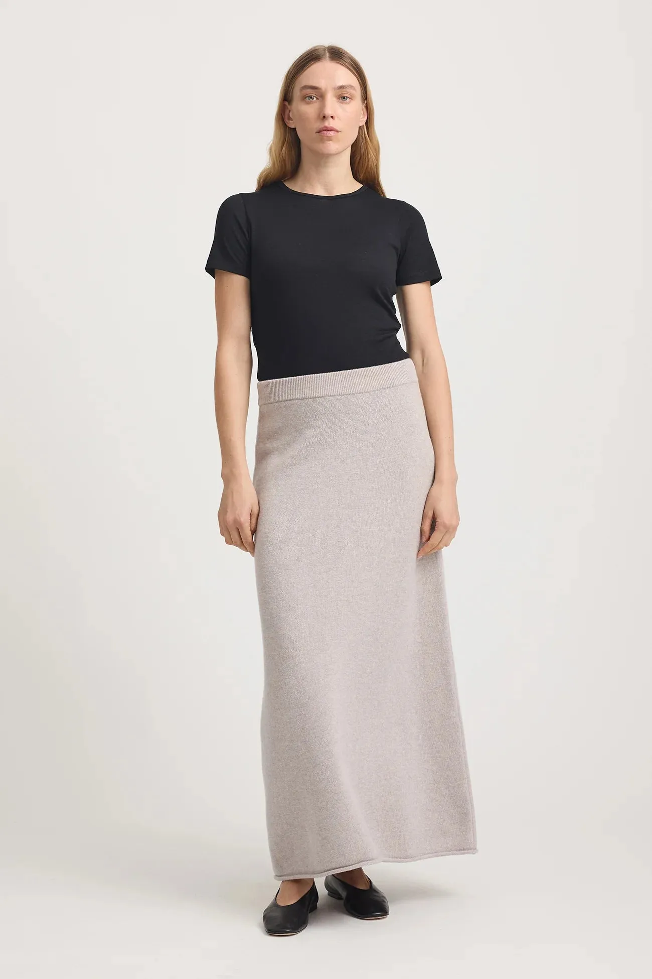 Lambswool Skirt | Oat
