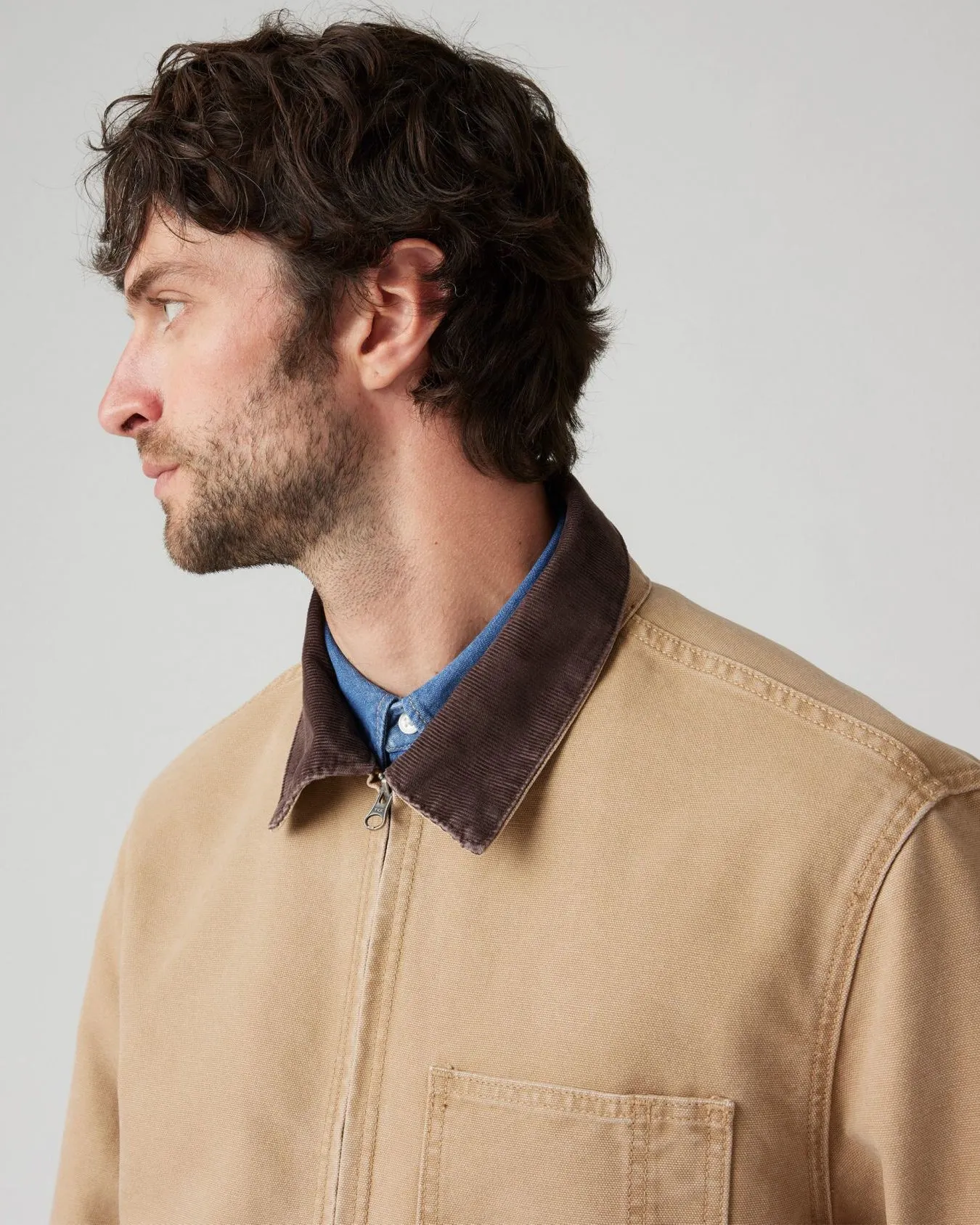 Levi's® Full Zip Mechanics Jacket - Scary Tigers Eye