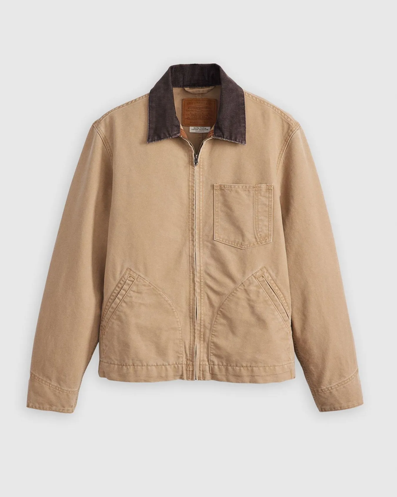 Levi's® Full Zip Mechanics Jacket - Scary Tigers Eye