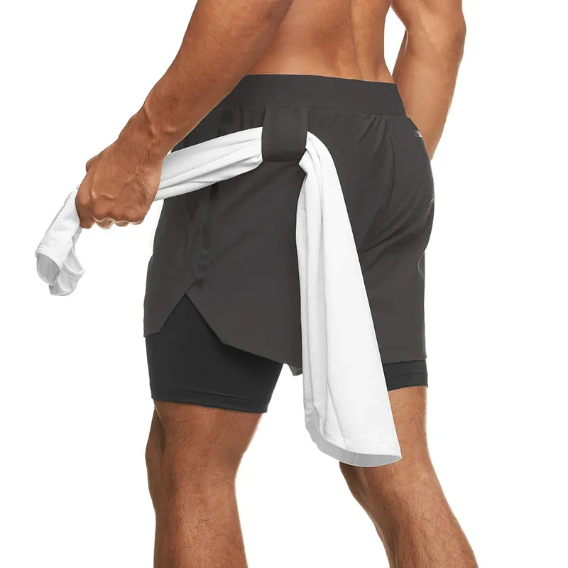 Men's 2-in-1 Double Layer Gym Shorts
