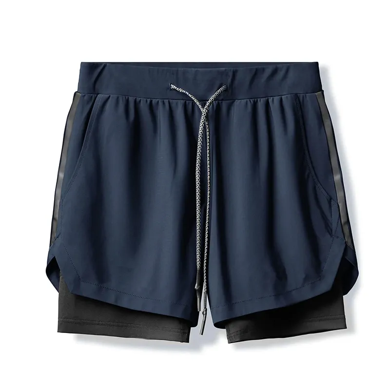 Men's 2-in-1 Double Layer Gym Shorts