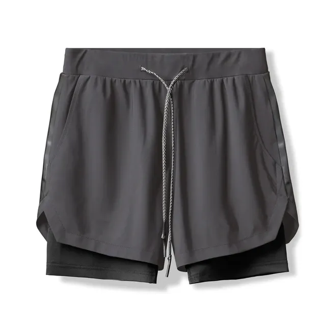 Men's 2-in-1 Double Layer Gym Shorts