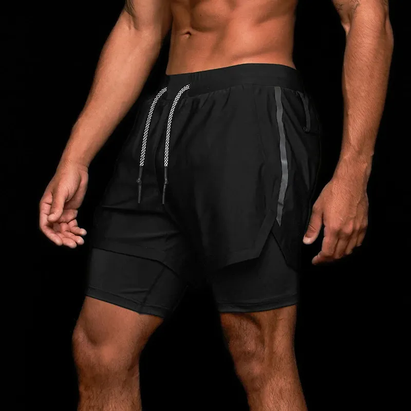 Men's 2-in-1 Double Layer Gym Shorts
