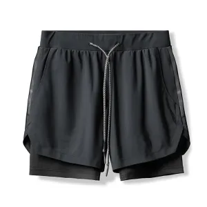Men's 2-in-1 Double Layer Gym Shorts