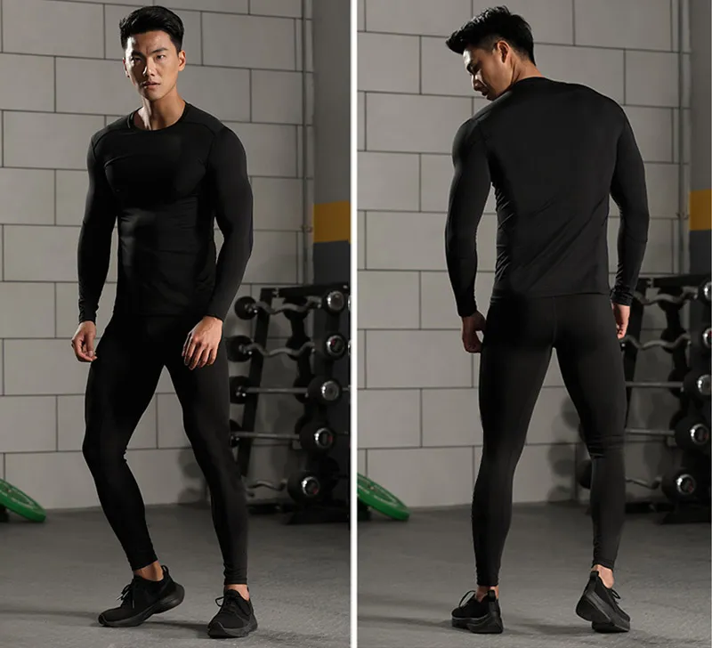 Men's Compression Basic Thermal Quick Dry Underwear Full Set