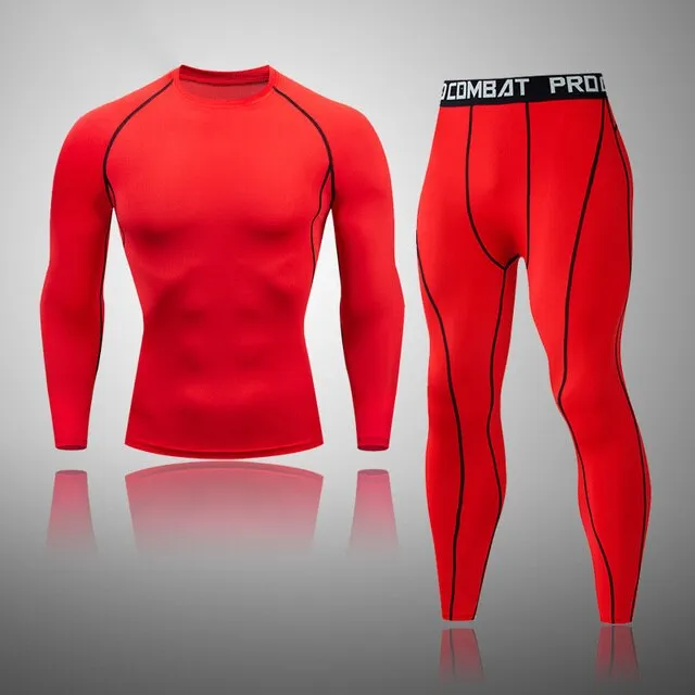 Men's Compression Basic Thermal Quick Dry Underwear Full Set