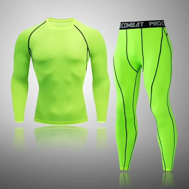 Men's Compression Basic Thermal Quick Dry Underwear Full Set
