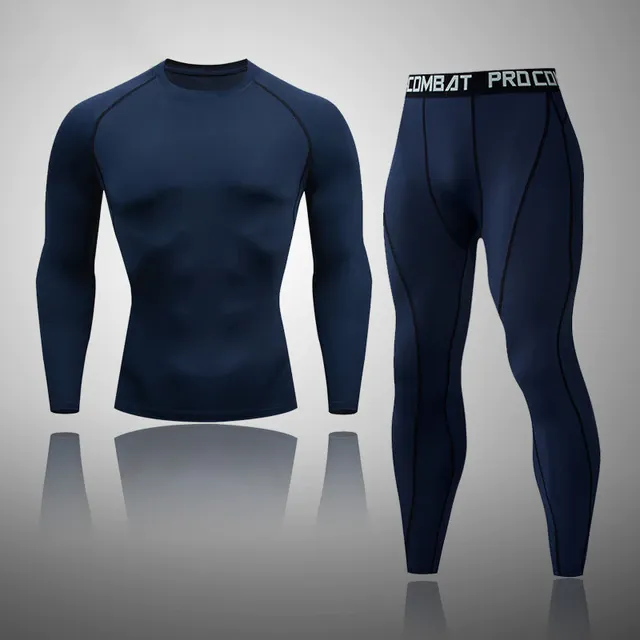 Men's Compression Basic Thermal Quick Dry Underwear Full Set