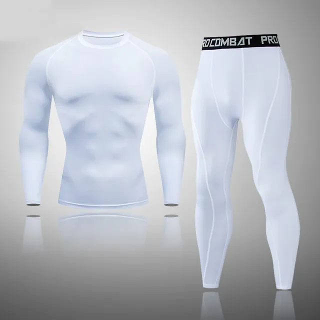 Men's Compression Basic Thermal Quick Dry Underwear Full Set