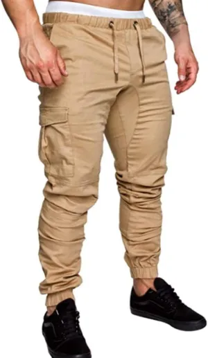 Mens Fashion Joggers Sports Pants Slim Fit Casual Jogger Pant Chino Sweatpants Trousers Mens Long Pants