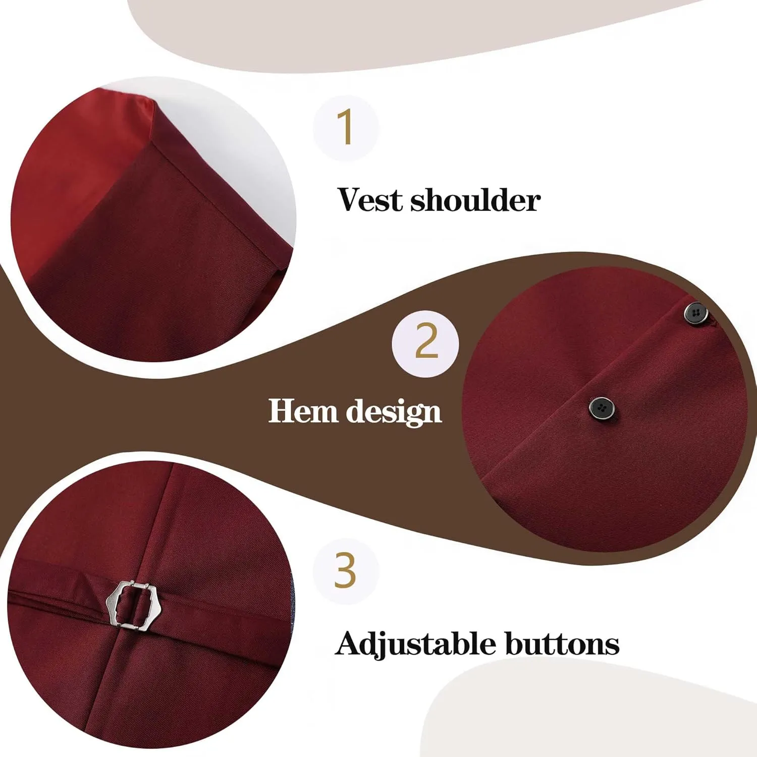 Mens Suit 3 Pieces Slim Fit Shawl Lapel Solid Tuxedo Blazer Vest Pants Shirt Bow Tie and Tie Prom Party Wedding Dinner