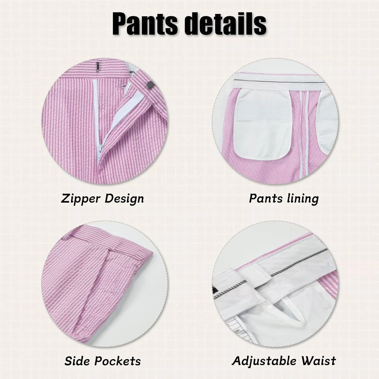Mens Suit Summer Seersucker 2 Piece Double Breasted Buckle Striped Tuxedos for Men Wedding Suits Cotton Beach Party