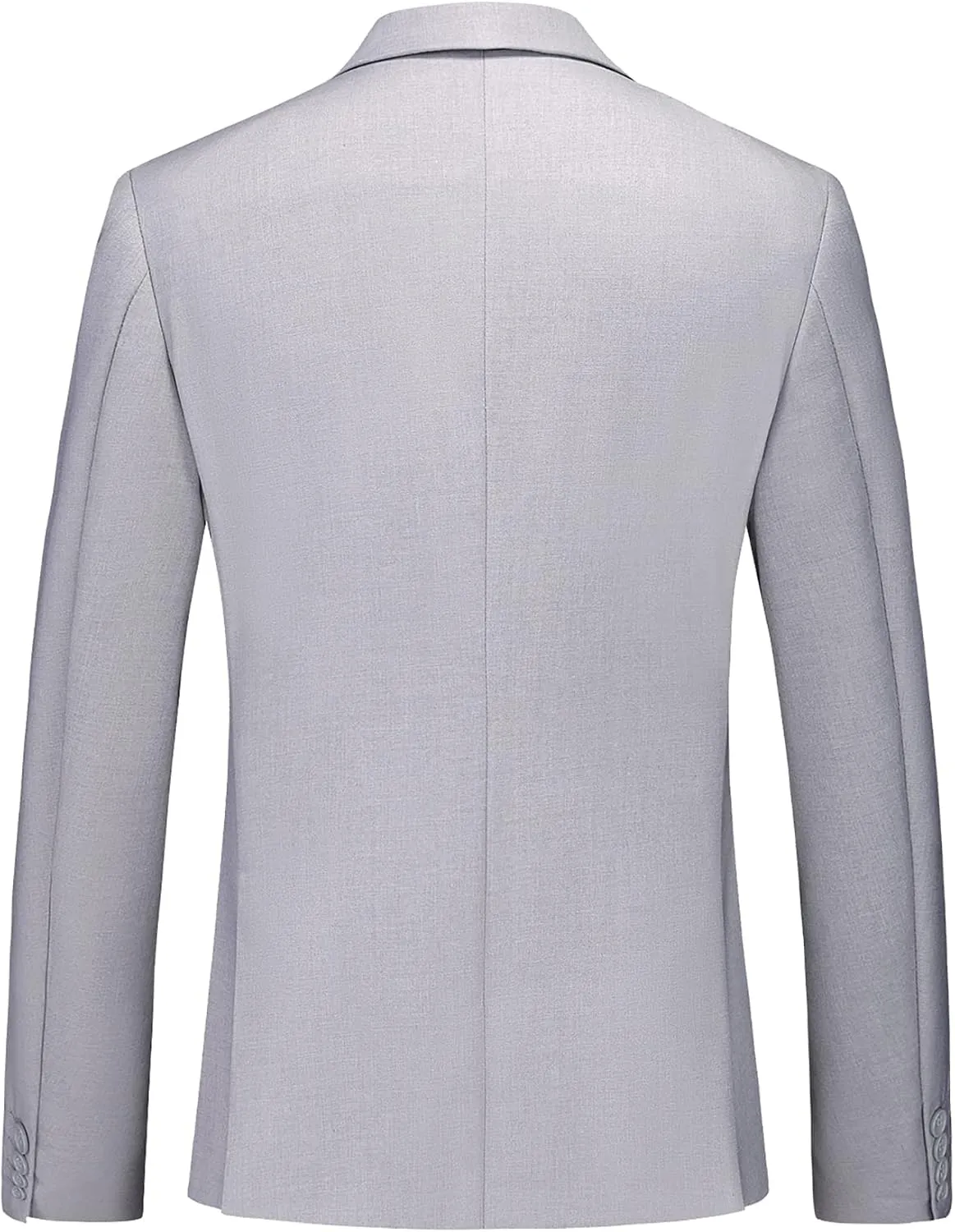 MOGU Mens 3 Piece Dress Suit Slim Fit One Button Side Vents Tuxedo