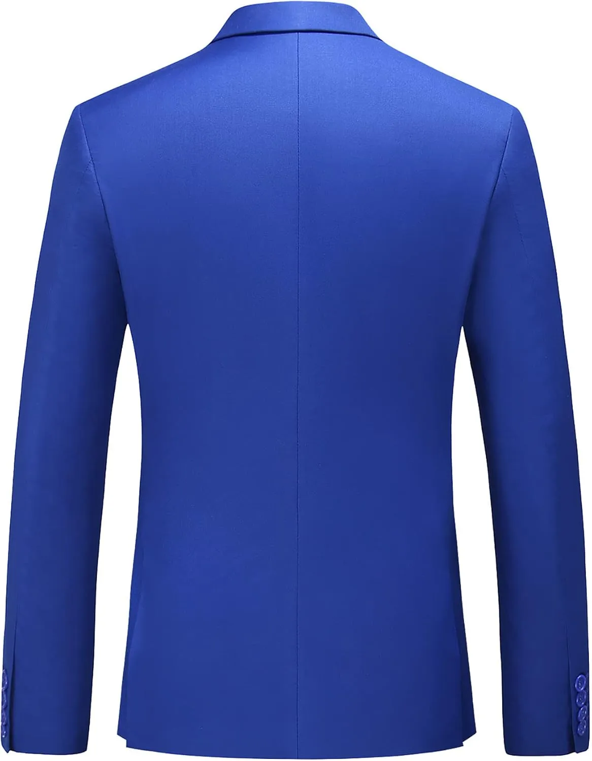 MOGU Mens 3 Piece Suit Double Breasted Slim Fit Tuxedo Solid Color Formal Dress for Party Wedding Prom