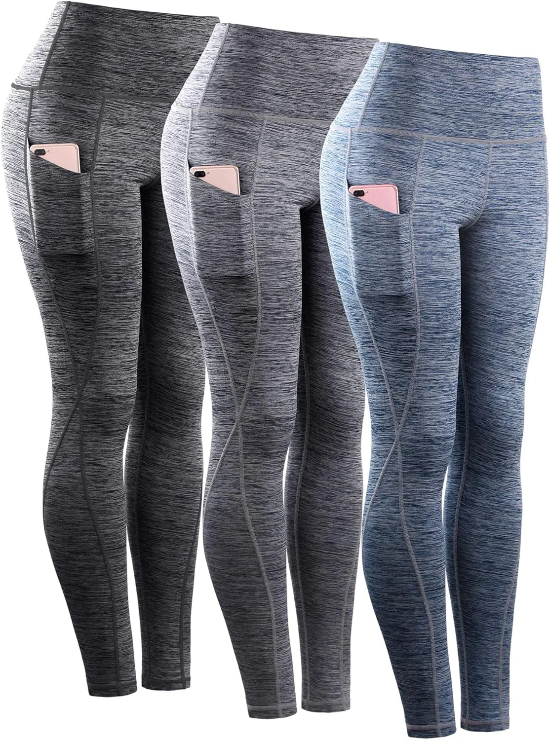 NELEUS Women's Yoga Pant Tummy Control High Waist Running Leggings with Pocket