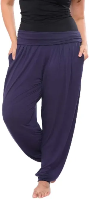 PS560-Navy-2XL Plus Harem Pants, Navy - 2XL