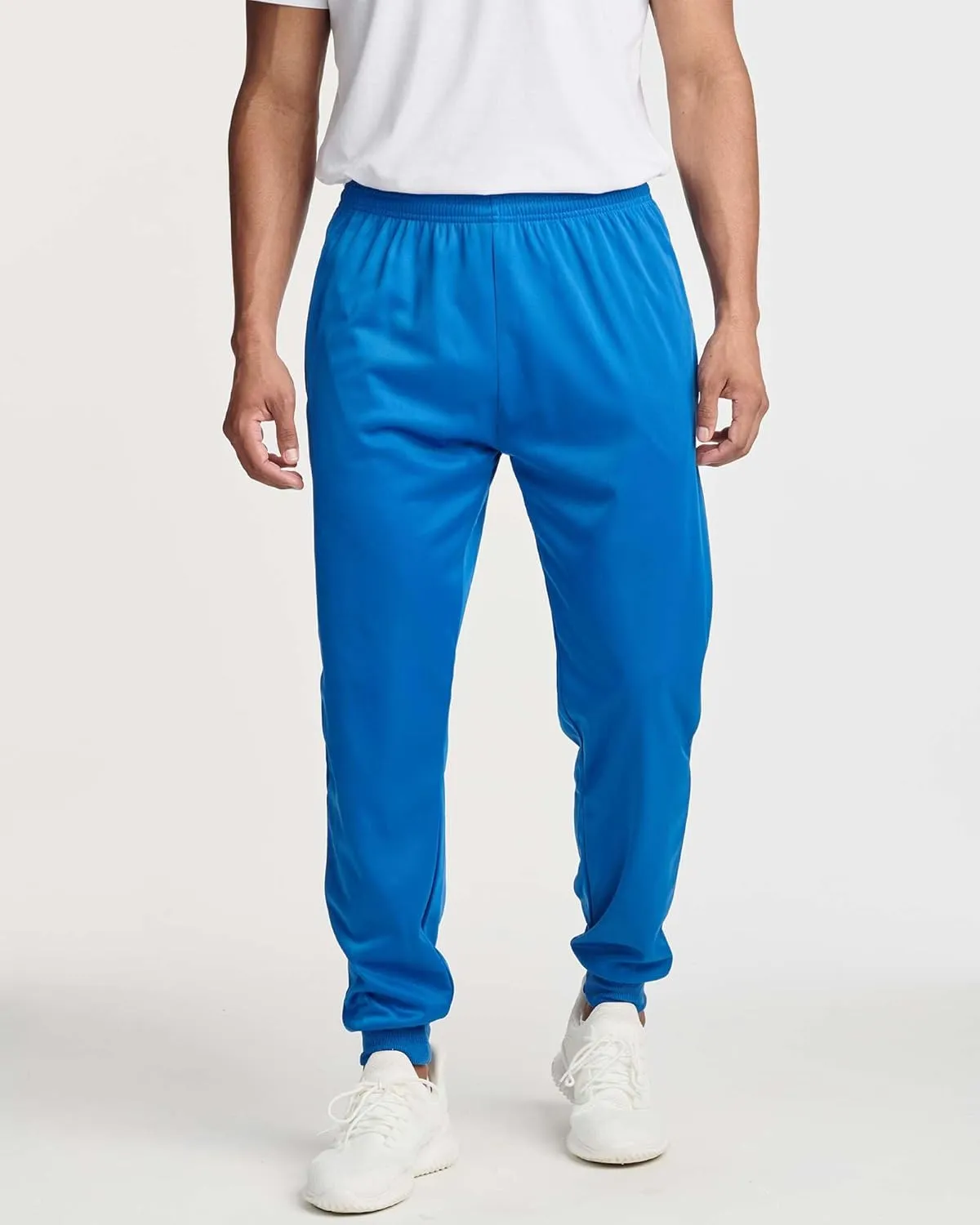 Real Essentials 3 Pack: Men's Tricot Active Athletic Casual Jogger Fleece Lined Sweatpants Pockets (Available in Big & Tall)