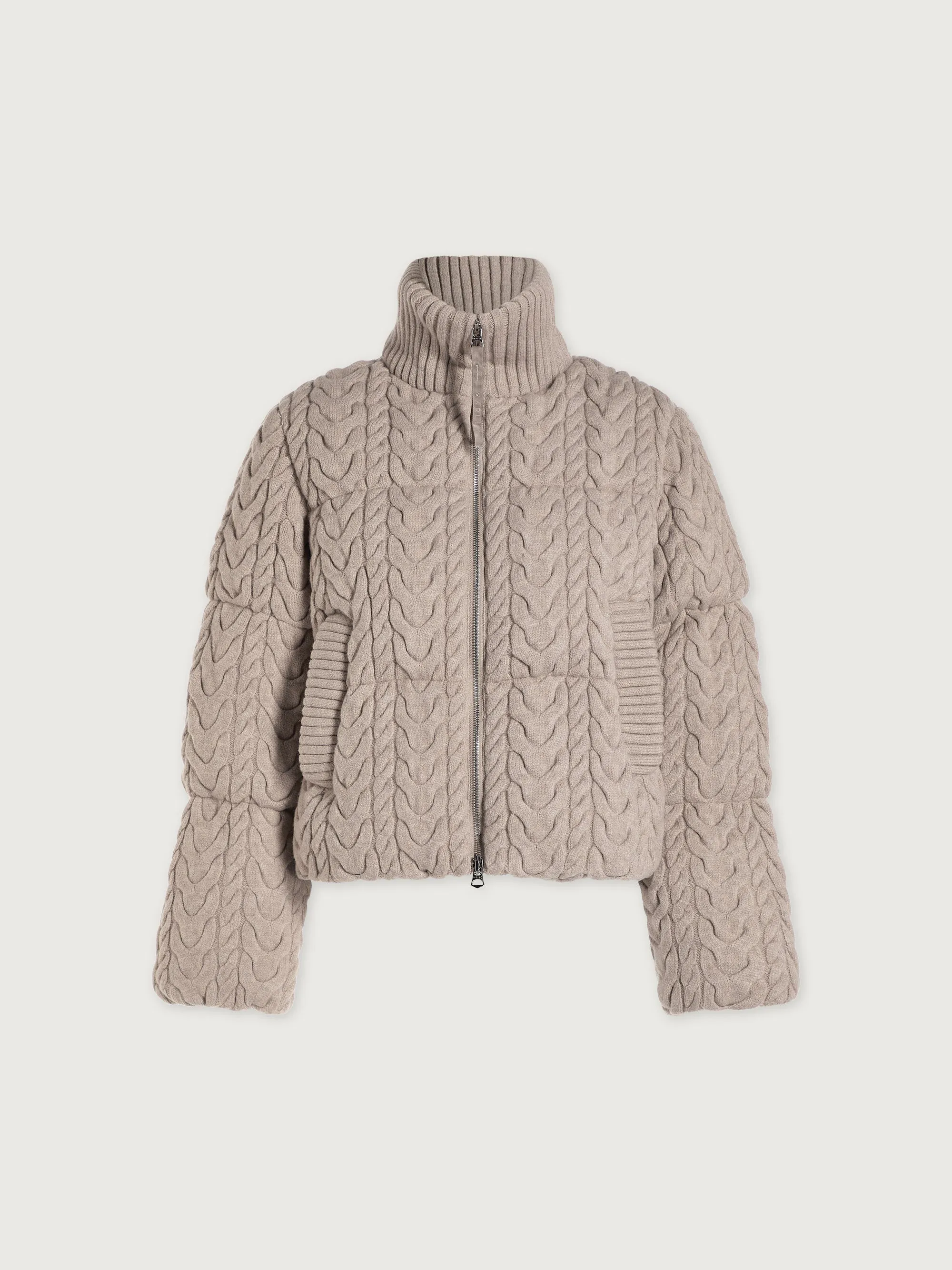 Reggie Cable Knit Puffer