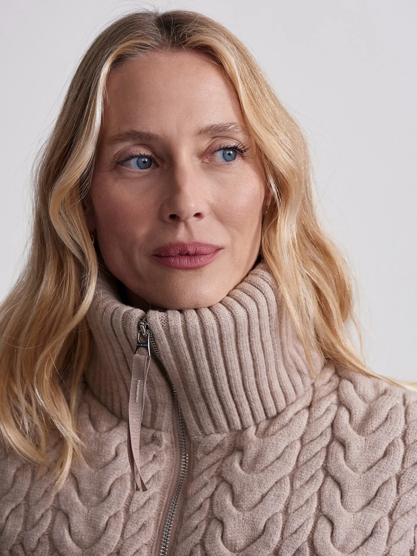 Reggie Cable Knit Puffer