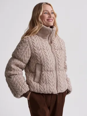 Reggie Cable Knit Puffer